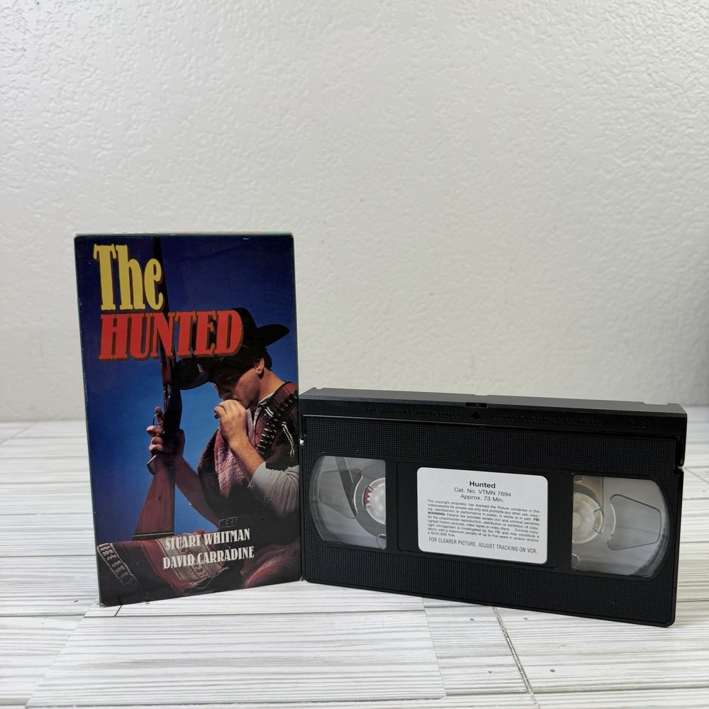 The Hunted (VHS) Starring Stuart Whitman & David Carradine